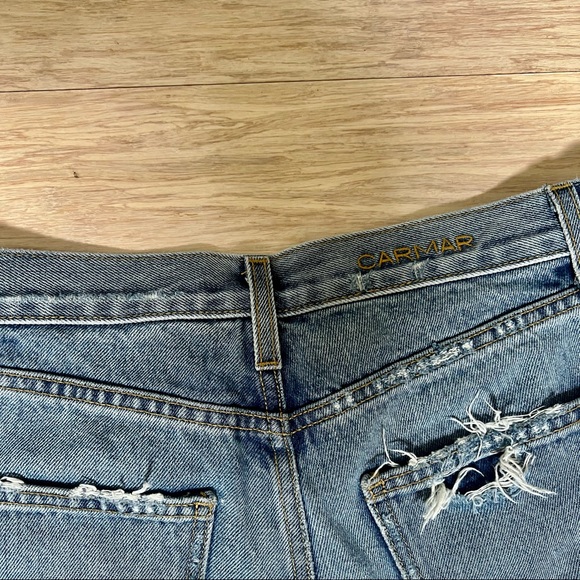 CARMAR High Waisted Distressed Denim Jeans - Picture 7 of 8